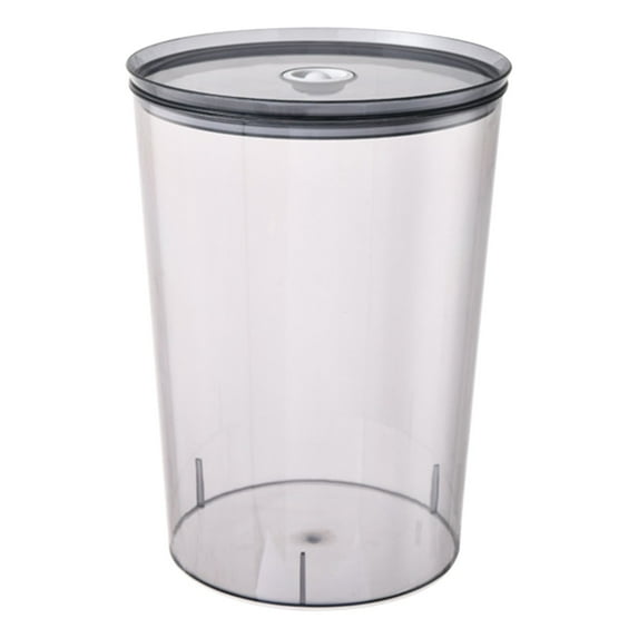 Sealed Food Bucket Transparent Display Moisture Proof PET Round Air Tight Storage Bin Flour Spaghetti Snacks Rice Stackable Thickened Lid Home Kitchen Organization