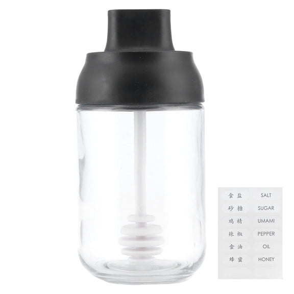 Sealed Glass Storage Jar Originality Honey Can with Spoon and Lid for Home Kitchen Use 250ml,250ml Sealed Glass StorageHoney Can Honey