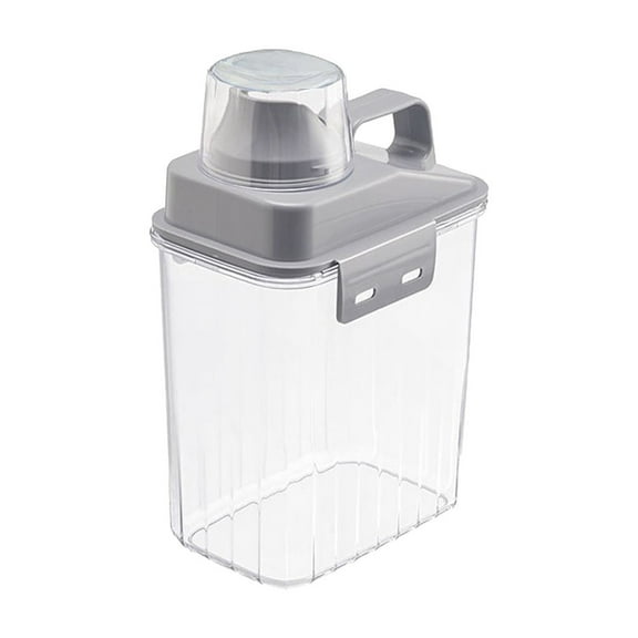Sealed Grain Storage Box Airtight Container, Large Capacity Storage Coffee Beans Rice, Transparent Kitchen Organizer With Measuring Scale, Portable Handle Pantry Fresh Keeper