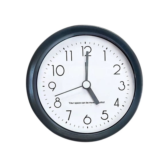 Sealed Indoor Outdoor Clock Waterproof, Weatherproof Wall Clocks for Pool Patio Outside Home (10cm*10cm*4cm, Black)Battery not included