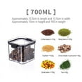 thumbnail image 1 of Sealed Jar Kitchen Grain Jar Storage Jar Tea Nuts Moisture Resistant Fresh Box Food Grade Transparent Storage Jar - Upsize 1800ML Medium 700ML 10.5*10cm, 1 of 4