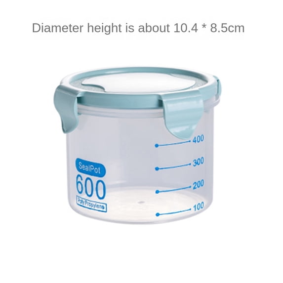 Sealed Jars Graduated Tank Transparent Plastic Cereal Cans Kitchen ...