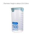 Sealed Jars Graduated Tank Transparent Plastic Cereal Cans Kitchen ...