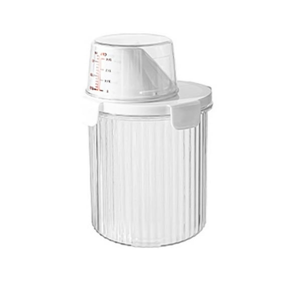 Sealed Laundry Detergent Dispenser With Graduated Transparent Storage Container 800ml