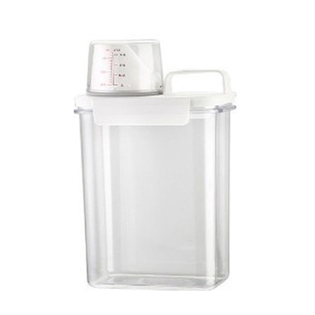 Sealed Laundry Detergent Dispenser With Graduated Transparent Storage ...