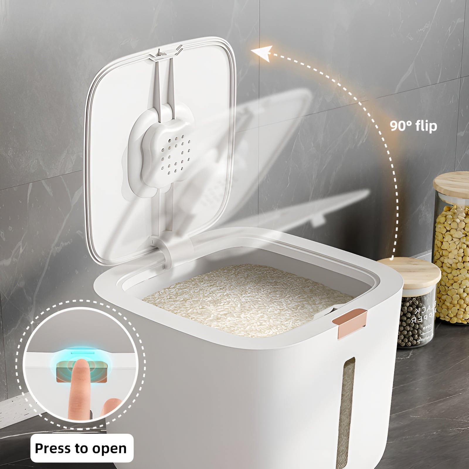 Sealed Pet Food Storage Container With Lid, Moisture Proof InsectProof