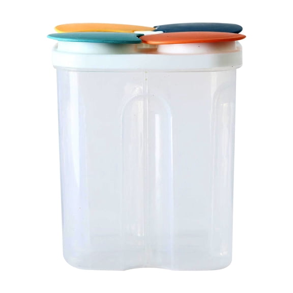 Sealed Plastic Compartmental Food Storage Container Divided Kitchen Organizer BPA Free Leak Proof Design for Meal Prep Leftovers Snacks Pantry Organization Dishwasher Safe Household Essential