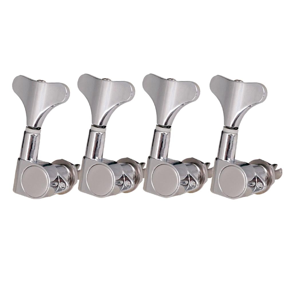 Sealed String Tuning Pegs Keys Machines Heads Electric Guitar Parts Replacement Compatible for 4/5/6 Strings - 4R