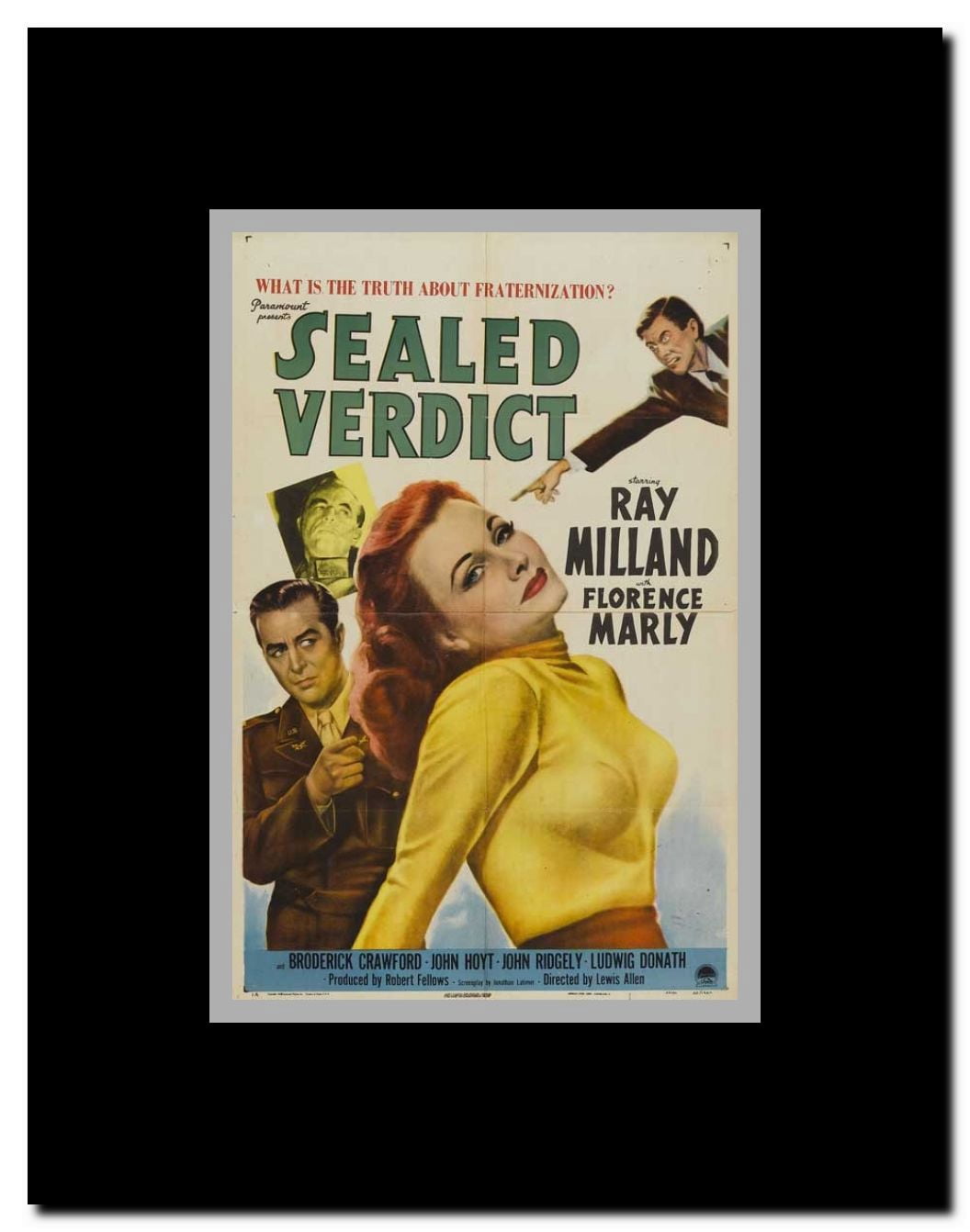 Sealed Verdict Framed Movie Poster
