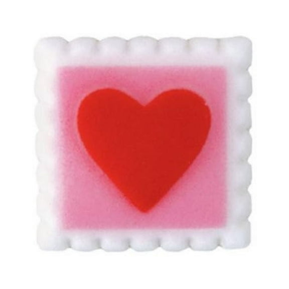 Sealed With A Kiss Valentines Day Sugar Decorations Toppers Cupcake Cake Cookies Heart Favors Party 12 Count