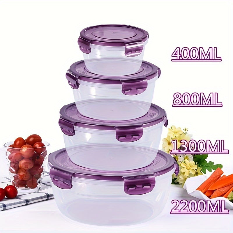 Sealed leak-proof Containers with Lids | Airtight/Freezer Safe Food ...
