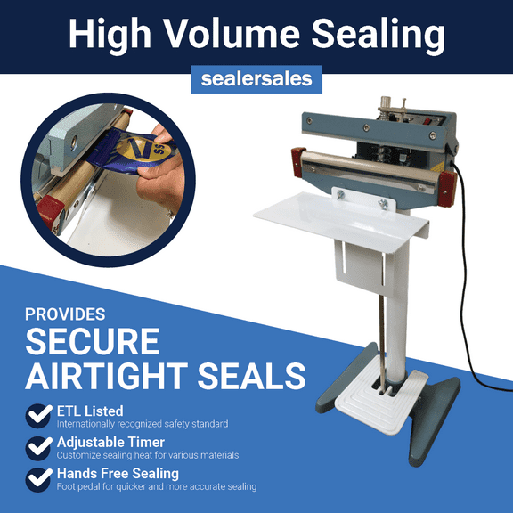 Sealer Sales 12" KF-Series Foot Sealer w/ 2.5mm Seal Width