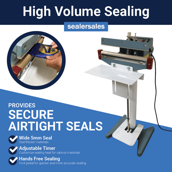 Sealer Sales 12" KF-Series Foot Sealer w/ 5mm Seal Width