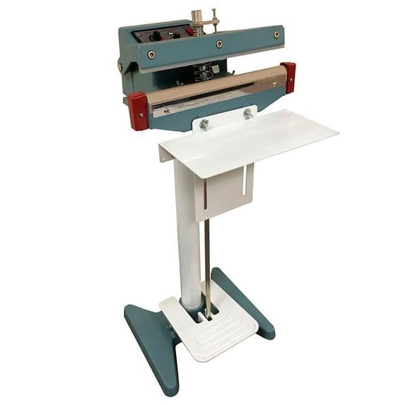 Sealer Sales B3168400 18 in. KF-Series Impulse Heat Foot Sealer - Standing Operation - 5 mm Seal - Blue
