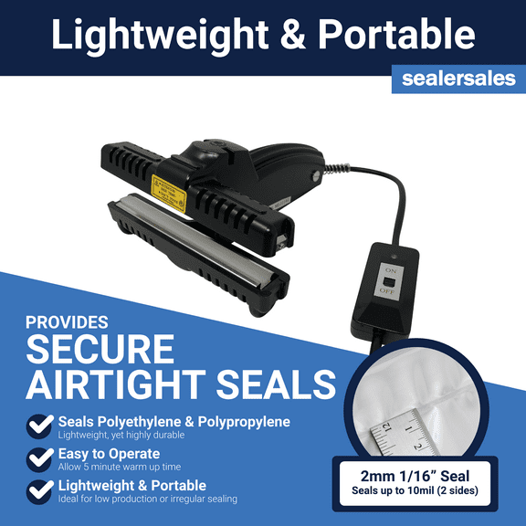 Sealer Sales KF-Series Portable 6" Poly Sealer w/ 1/16" Seal Width