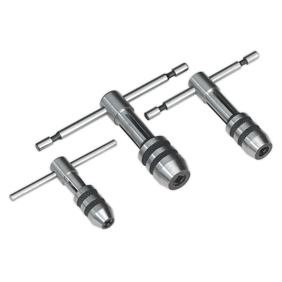 Sealey AK9799 General Purpose T-Handle Tap/Tapping/Reaming Wrench Set 3pc New