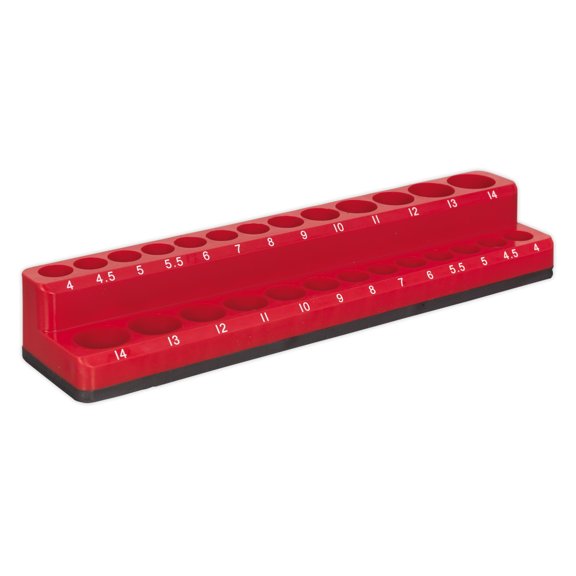 Sealey Ak27085 Socket Holder Magnetic 1/4In Sq Drive Capacity 26 Sockets