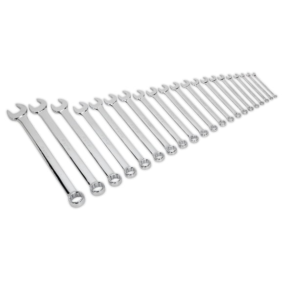 Sealey Ak6083 Combination Spanner Set 21Pc Jumbo Metric
