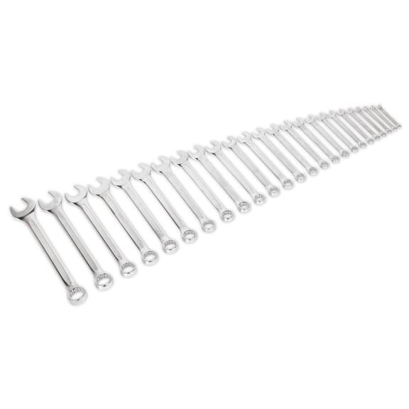Sealey Ak63253 Combination Spanner Set 25Pc Metric