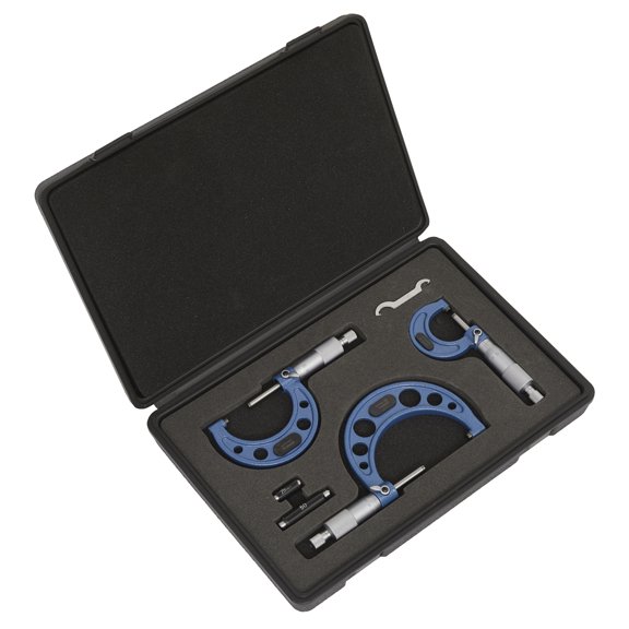 Sealey Ak9651M Micrometer Set 3Pc Metric