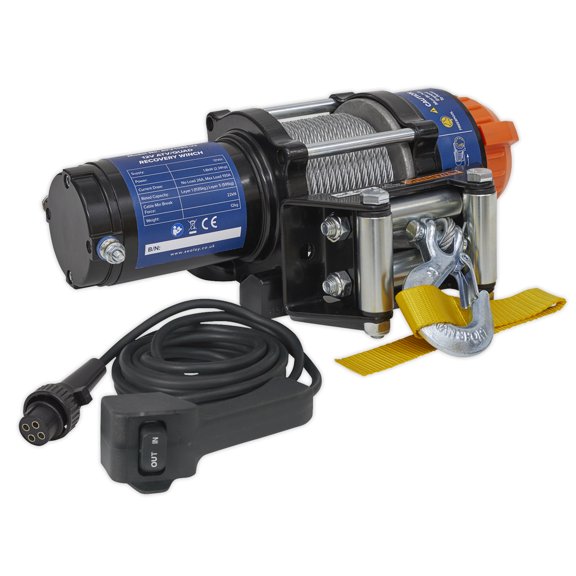 Sealey Atv1135 Atv/Quad Recovery Winch 1135Kg Line Pull 12V