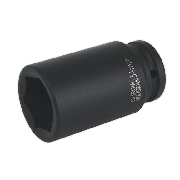 Sealey Is3434D Impact Socket 34Mm Deep 3/4Sq Drive