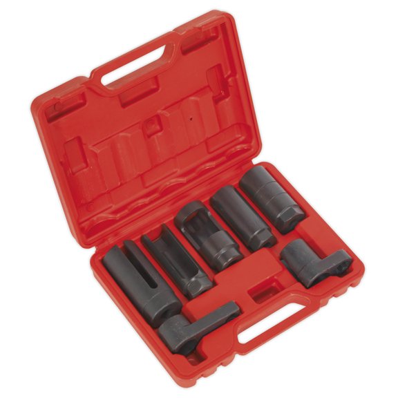 Sealey Sx032 Oxygen Sensor Socket Set 7Pc 3/8 And 1/2Sq Drive