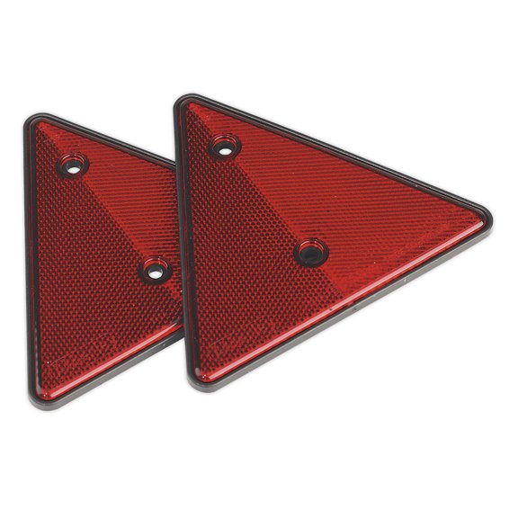 Sealey Tb17 Rear Reflective Red Triangle Pack Of 2