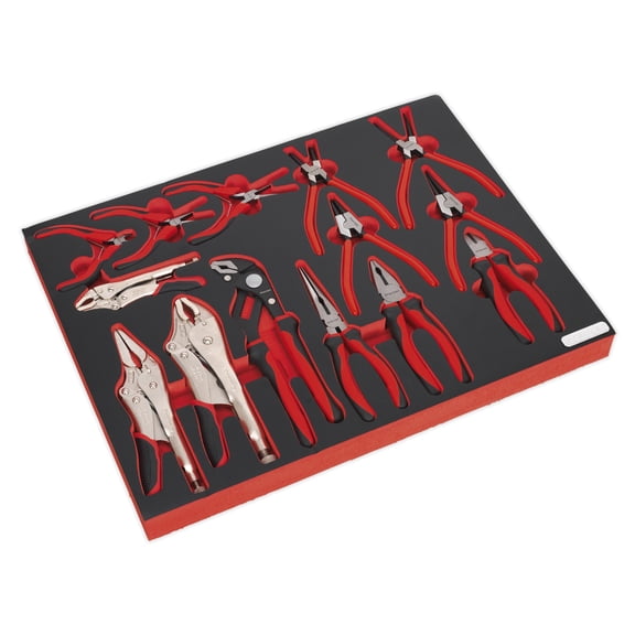 Sealey Tbtp05 Tool Tray With Pliers Set 14Pc