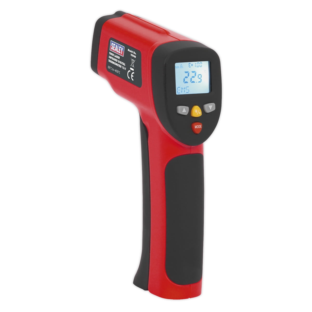 12:1 Wide-Range Infrared Thermometer with Star Burst Laser Targeting