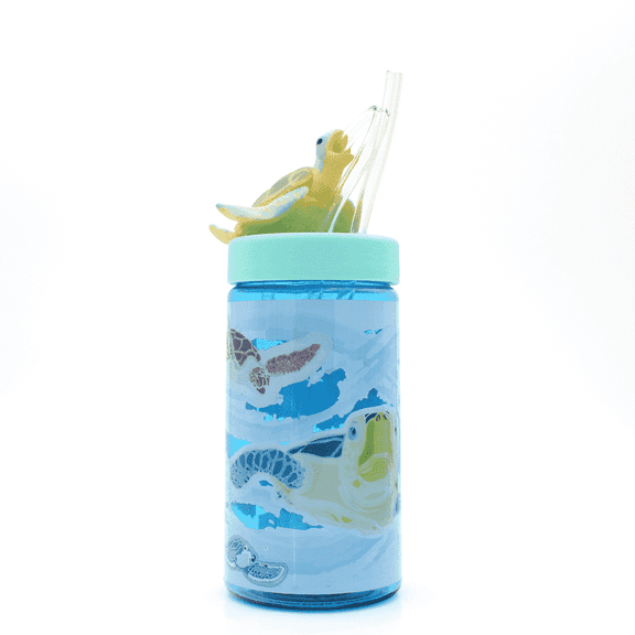Sip with Me, Sealife Sea Turtle, Tumbler with Lid and Straw, BPA-Free, 12 oz