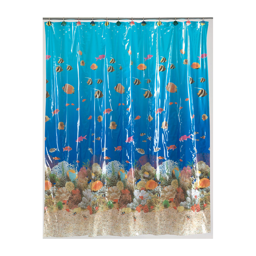 Sealife Vinyl Shower Curtain