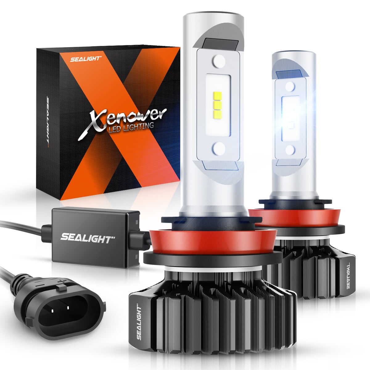 Sealight H11/H8/H9 LED Bulbs, Upgraded 120W 28000LM Bright Lighting