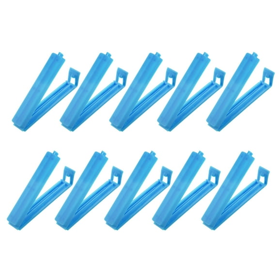 Sealing Clips 3.5 Inch, 10 Pack Reusable Plastic Bag Clamp Sealer for Food Storage, Blue