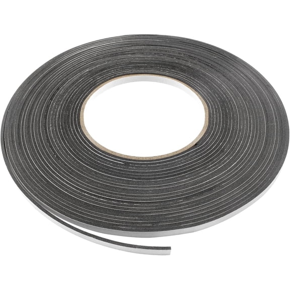 Sealing Foam Tape 5mm Wide 2mm Thick 10m/32.8ft Long, Foam Self Adhesive Tape for Sound Insulation Shock Absorption Weather Stripping Draft Seal, Doors and Windows, Black Single Sided