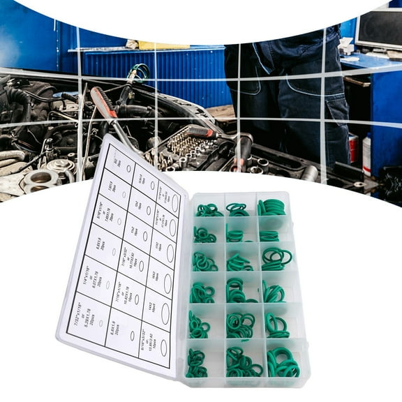 Sealing Ring O-rings Seal Set Sealing With Plastic Case Green HNBR Parts Universal For Car Air Conditioning New