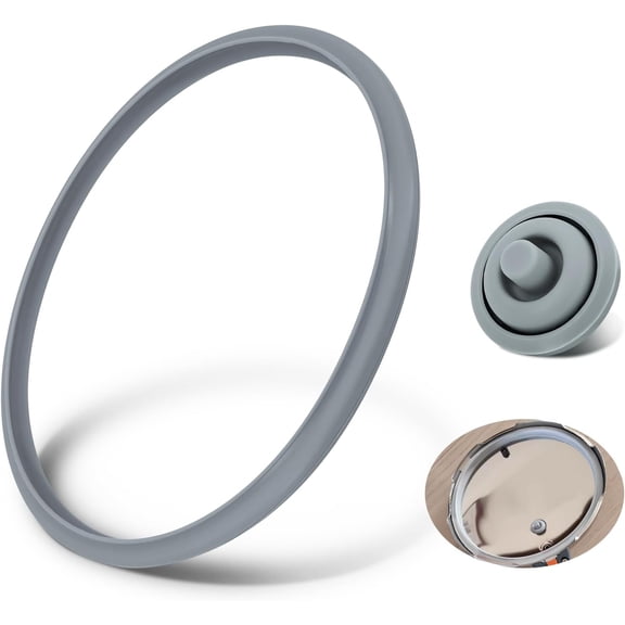 Sealing Rings Pressure Cooker for WMF Perfect Replacement Parts - Rubber Rings Pressure Cooker 22 cm and Cooking Signal Seal,Suitable for Pressure Cooker 3 L/4.5 L