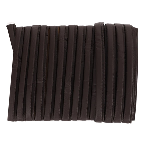 FOMIYES Weatherstrip Doors Brown Weatherproof Self Adhesive PU Material Easy Install
