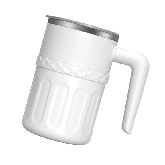 Sealing Travel Mug With Time-Temp Monitor, Auto Stirring 304 Steel For Coffee Enthusiasts & Home