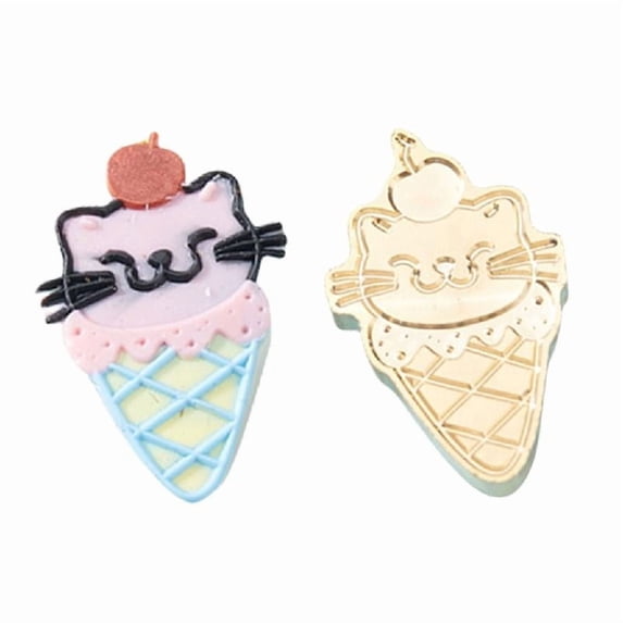 Sealing Wax Stamp Cats Ice Cream Series Wax Seal Stamp for Photo Decorations