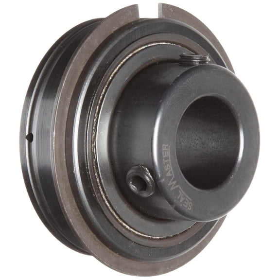 Sealmaster ER-16 Cylindrical OD Bearing, Setscrew Locking Collar, Light Contact Felt Seals, 1" Bore, 52 mm OD, 1-3/8" Width CA2