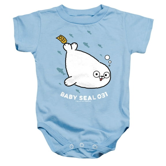 Sealook Baby Seal Unisex Infant Snap Suit for Baby, Light Blue, Medium