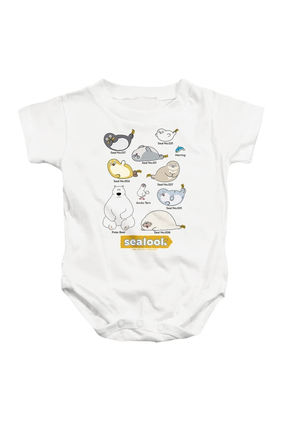 Characters Unisex Infant Snap Suit for Baby, White, Large