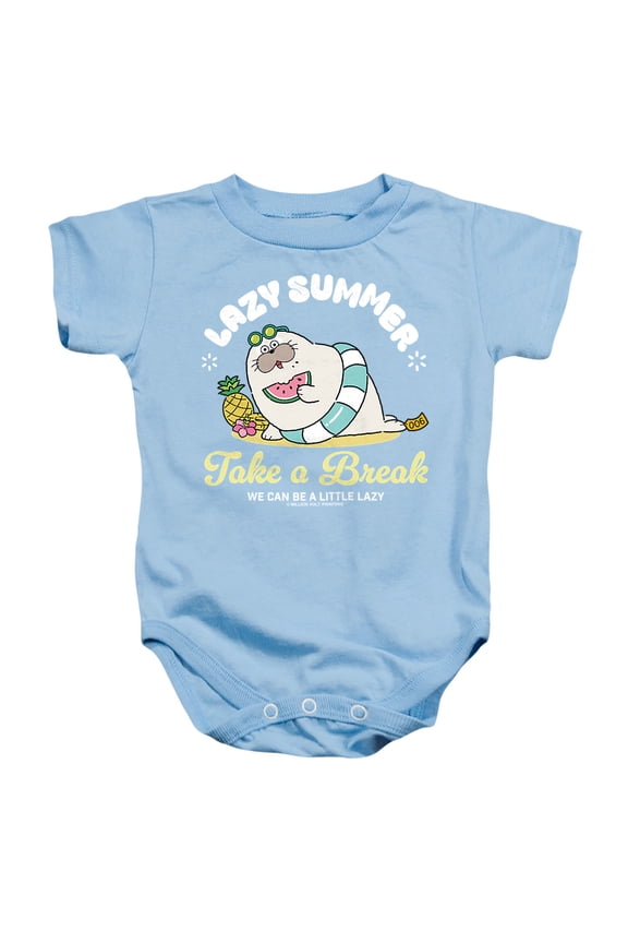 Take a Break Unisex Infant Snap Suit for Baby, Light Blue, X-Large