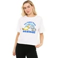 thumbnail image 1 of Sealook The Tagged Seals Women's Boxy Cropped T-Shirt Casual Graphic Tee, 1 of 2