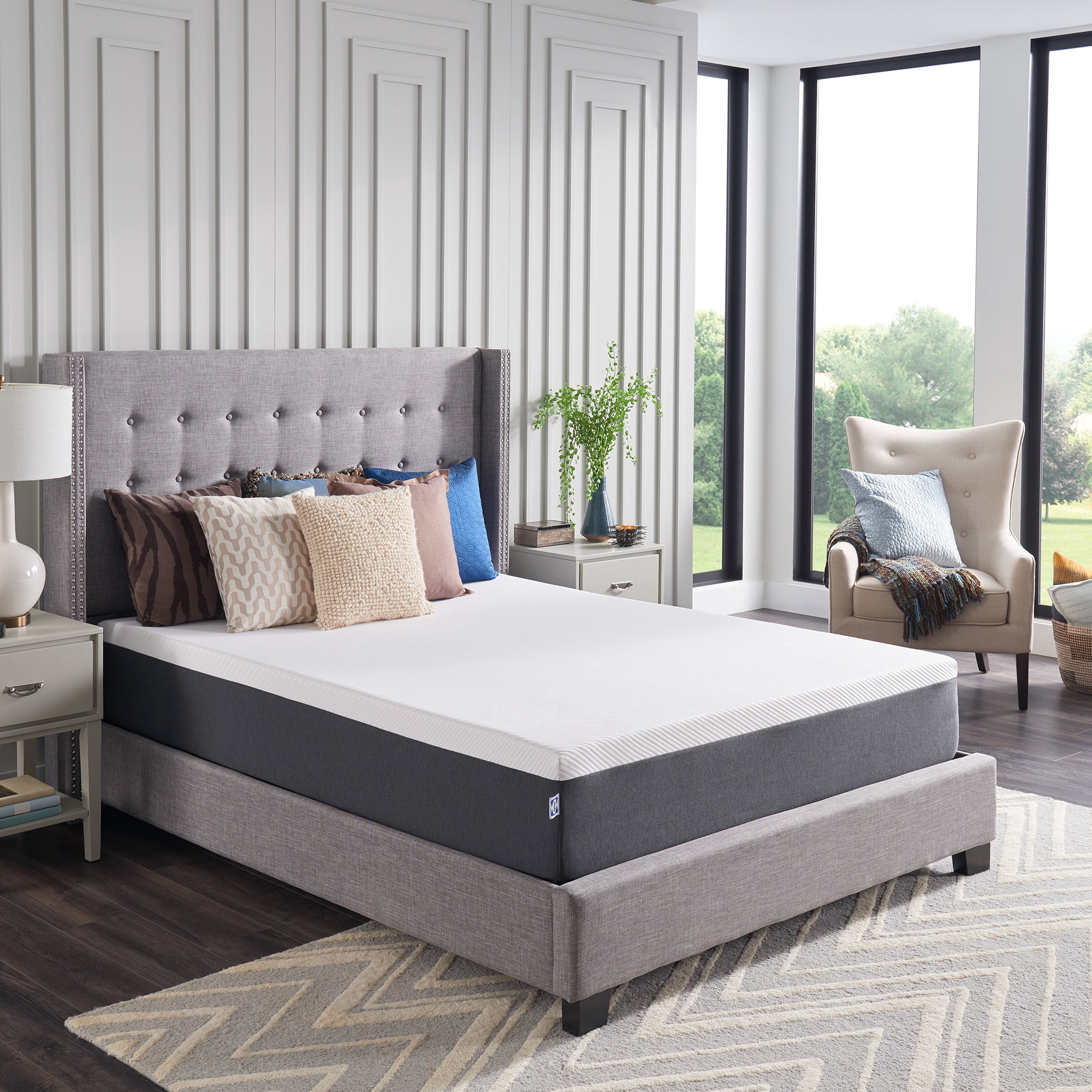 ダブルベッド　Sealy Sealy 12 Medium Hybrid Bed in a Box Mattress - Twin - Walmart.com
