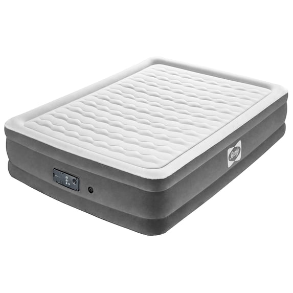 Sealy: AlwayzAire 18" Airbed - Queen - Built-In Comfort Pump, Inflatable Matress, USB Charge, Wave Beam Construction, Adjustable Firmness, Storage Bag