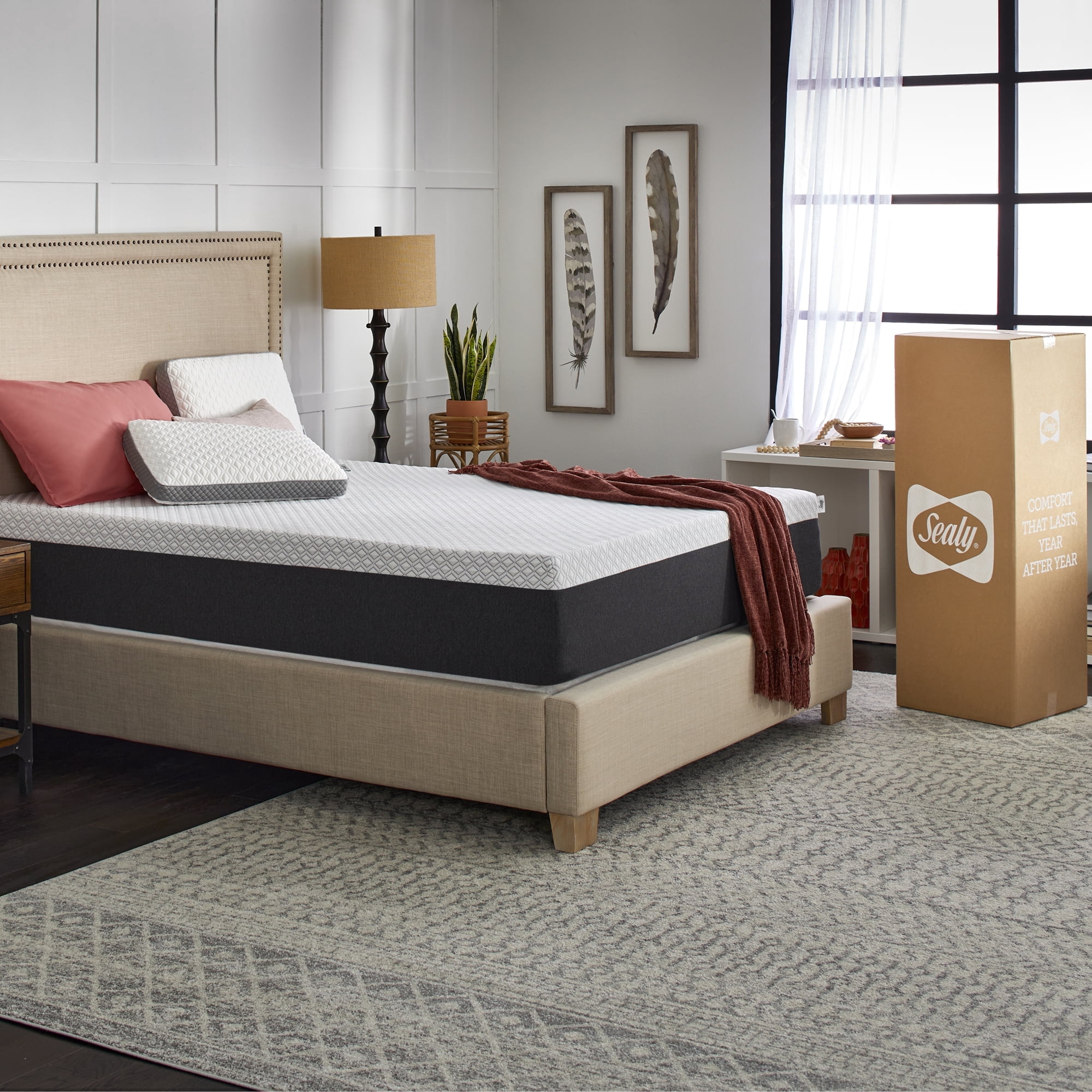 Sealy Cool & Clean 12" Gel Memory Foam Mattress, Twin-XL