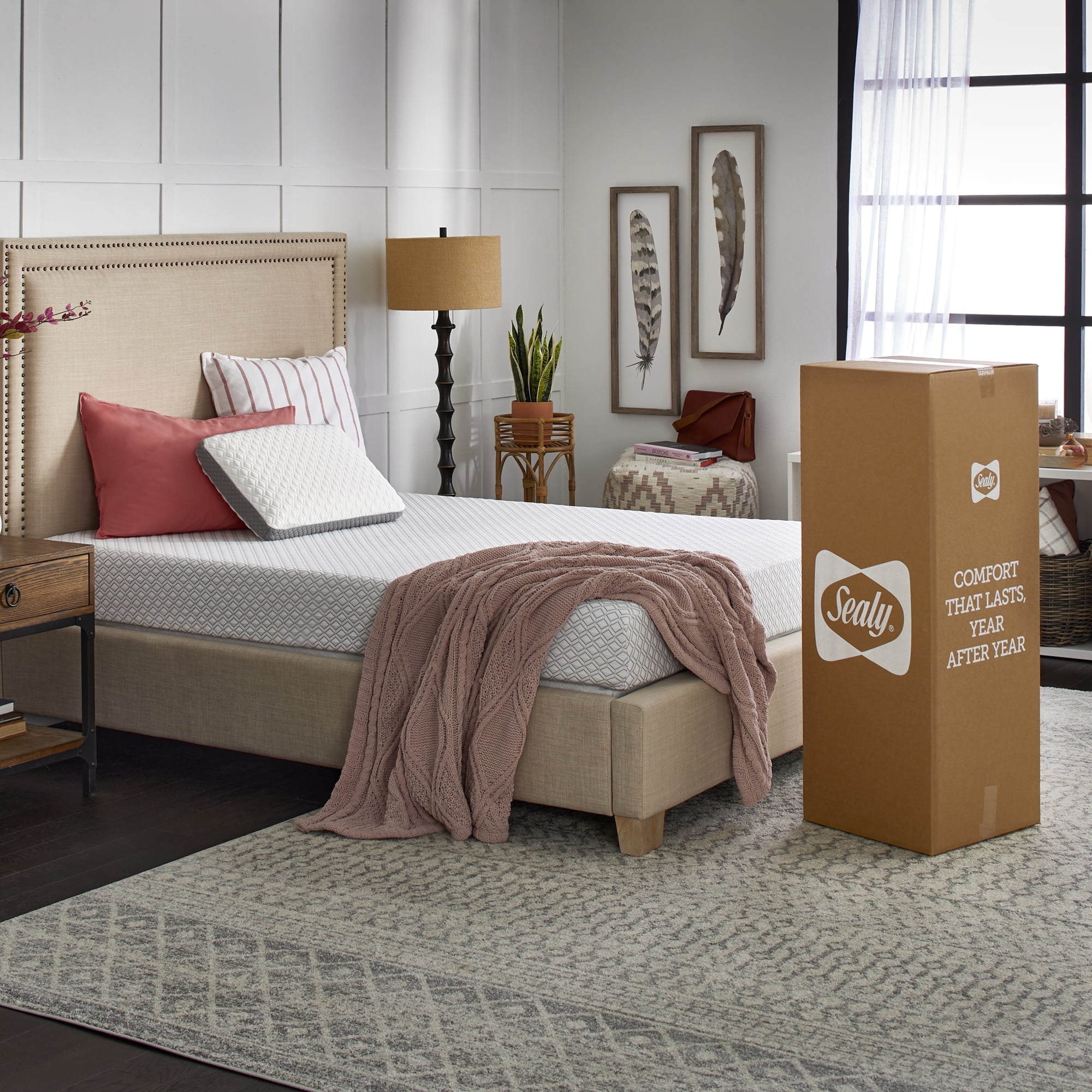 Sealy Cool & Clean 8" Gel Memory Foam Mattress, Twin-XL