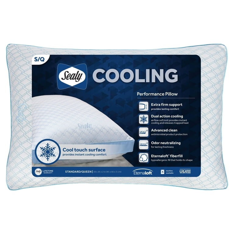 Sealy ® Cooling Performance Bed Pillow, Standard/Queen - Extra